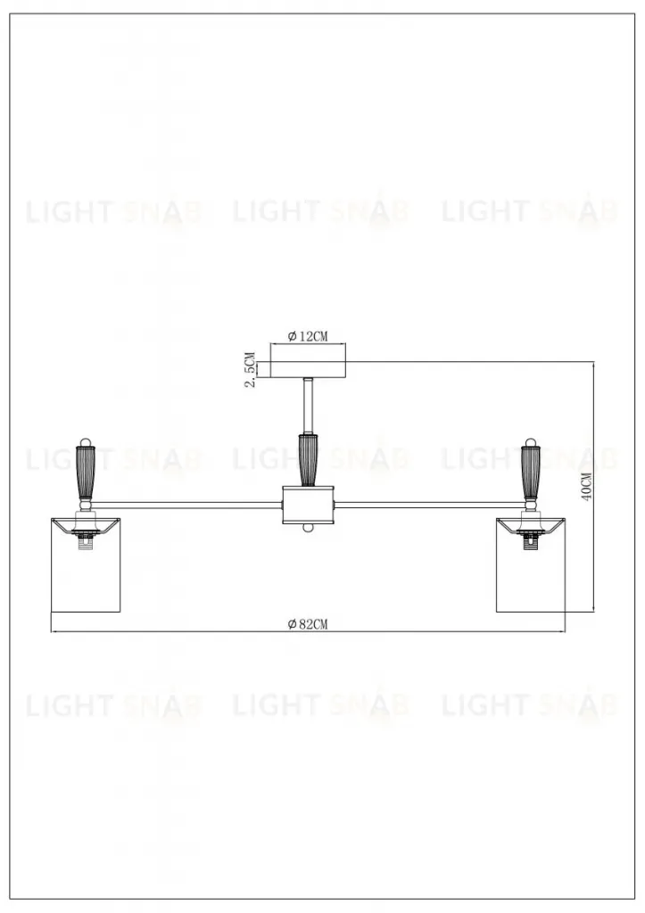 Люстра на штанге Arte Lamp Waverley A4102PL-8PB A4102PL-8PB