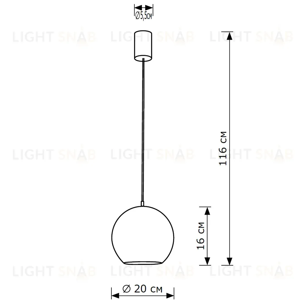 Подвесной светильник LightHall Aura 20 LH032042 LH032042