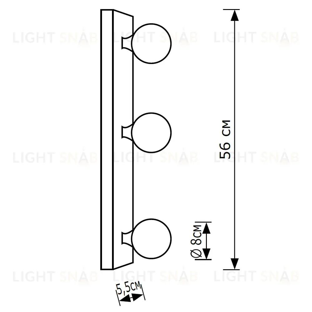 Настенно-потолочный светильник LightHall Vivari LH012103 LH012103