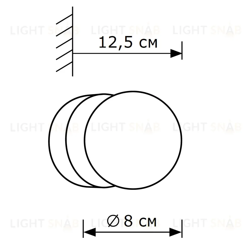 Настенно-потолочный светильник LightHall Vivari LH012104 LH012104