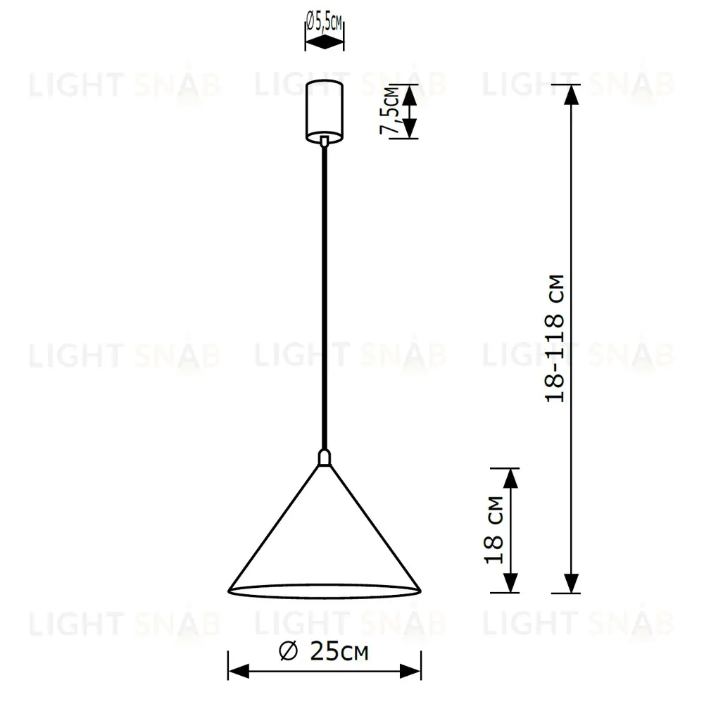 Подвесной светильник LightHall Vizor LH032061 LH032061