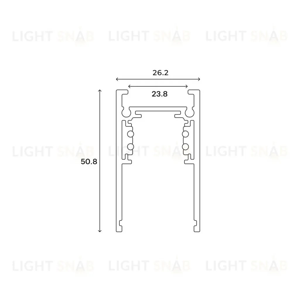 Шинопровод магнитный накладной Hesby Lighting ElDeko HSBL_0052_1 HSBL_0052_1
