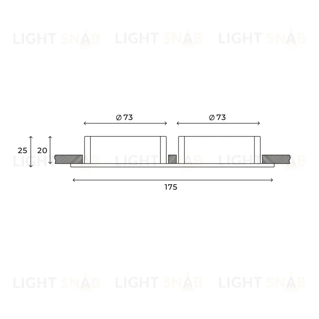 Встраиваемый светильник Hesby Lighting Breeze HSBL_0175 HSBL_0175