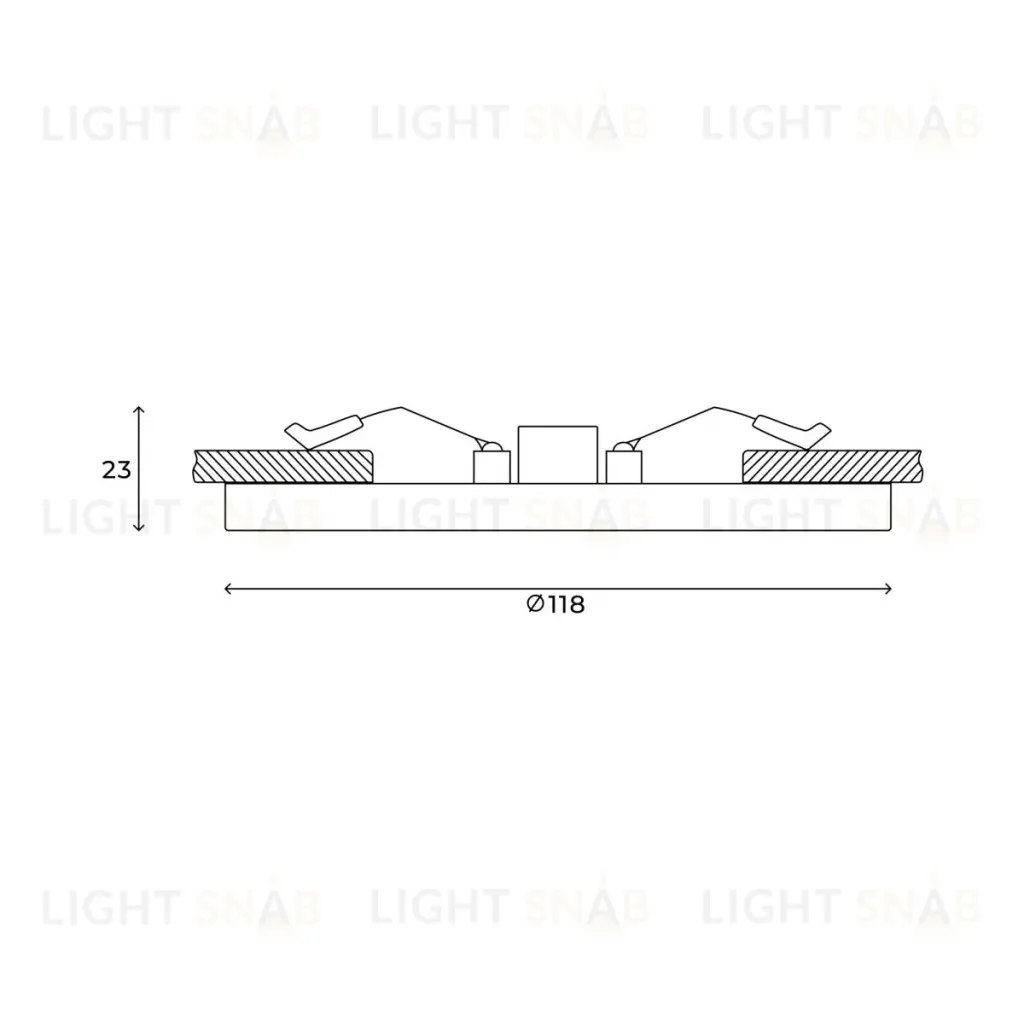 Встраиваемый светодиодный светильник Hesby Lighting Alta  HSBL_0183 HSBL_0183