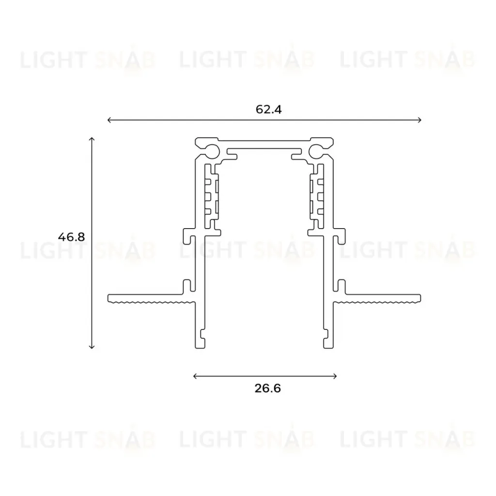 Шинопровод магнитный встраиваемый Hesby Lighting ElDeko HSBL_0184 HSBL_0184