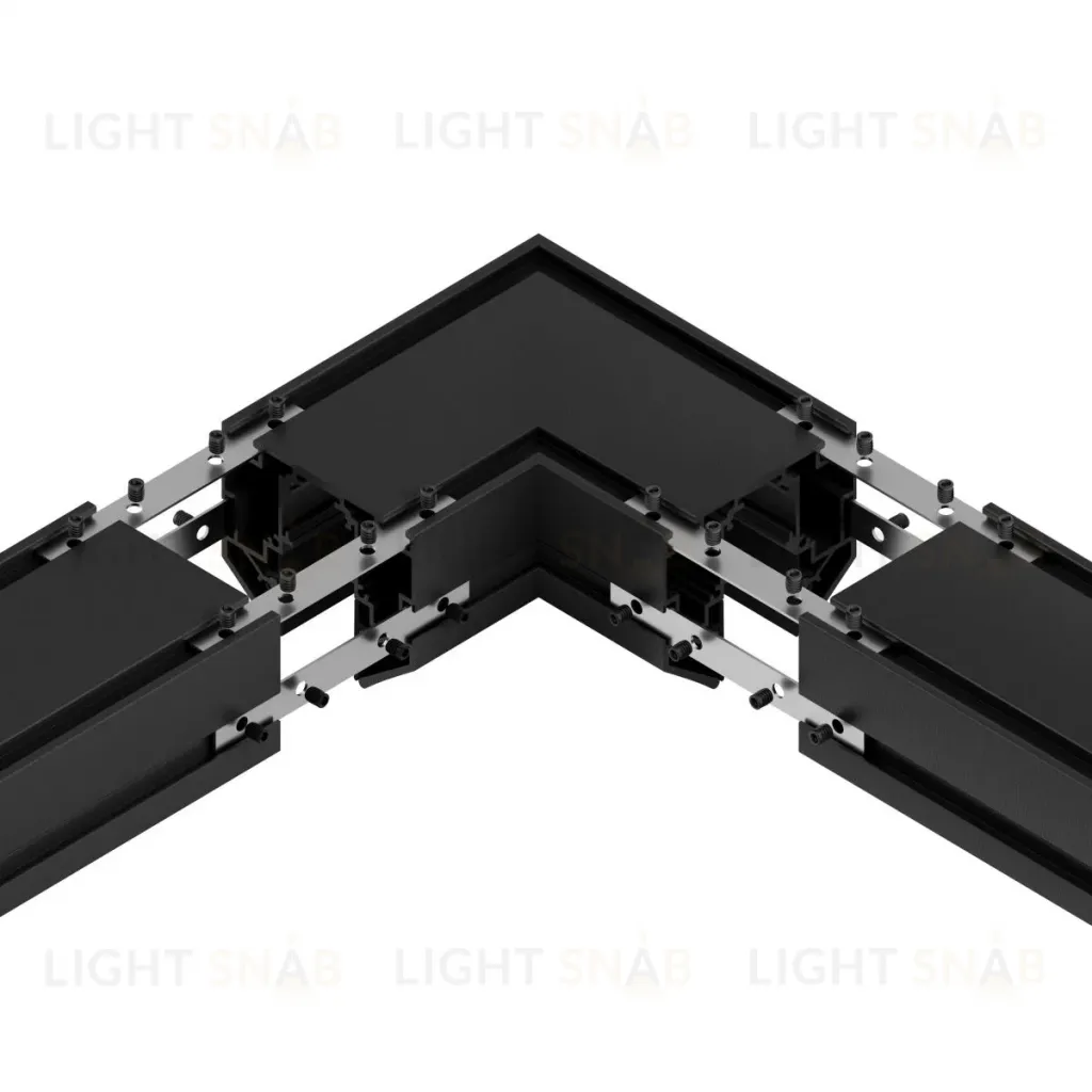 Коннектор угловой внутренний для шинопровода под натяжной потолок Hesby Lighting ElDeko HSBL_0187 HSBL_0187