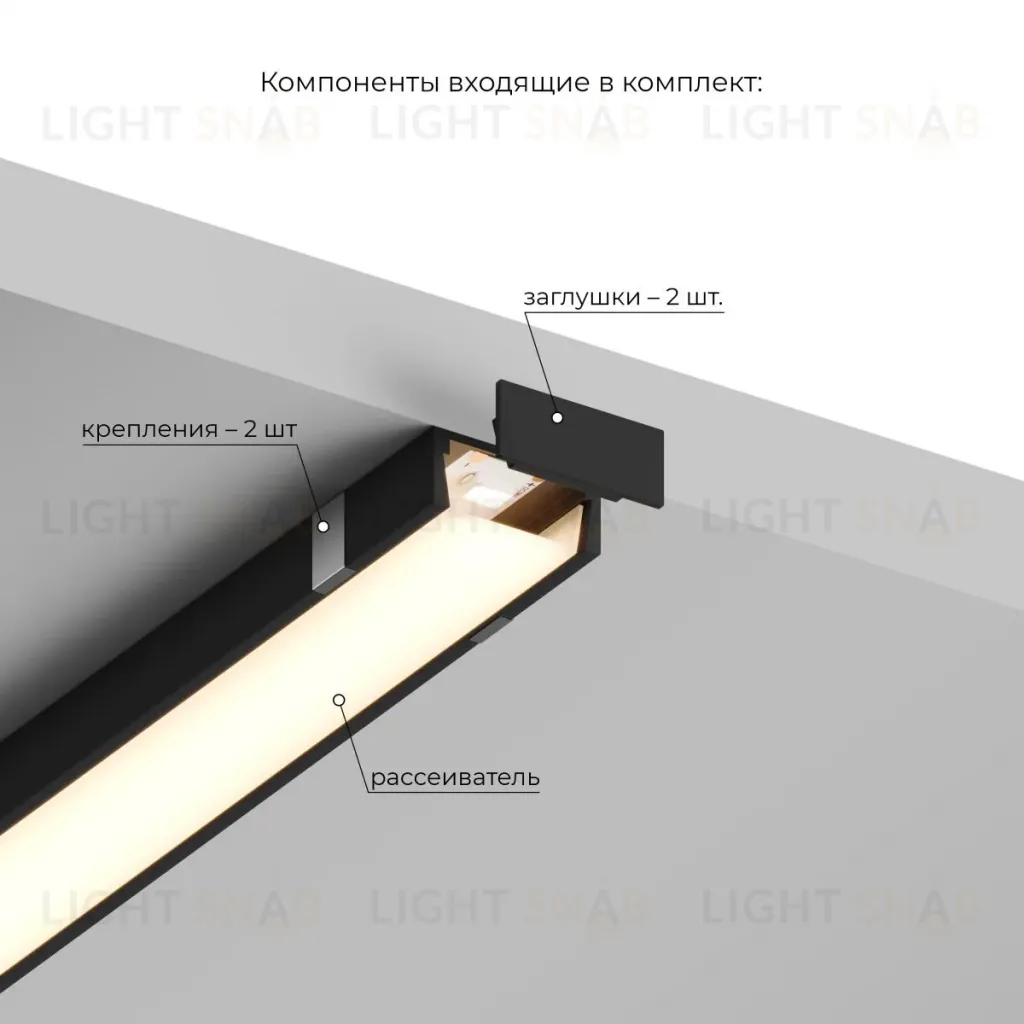 Накладной профиль для светодиодной ленты Hesby Lighting Line HSBL_0196 HSBL_0196