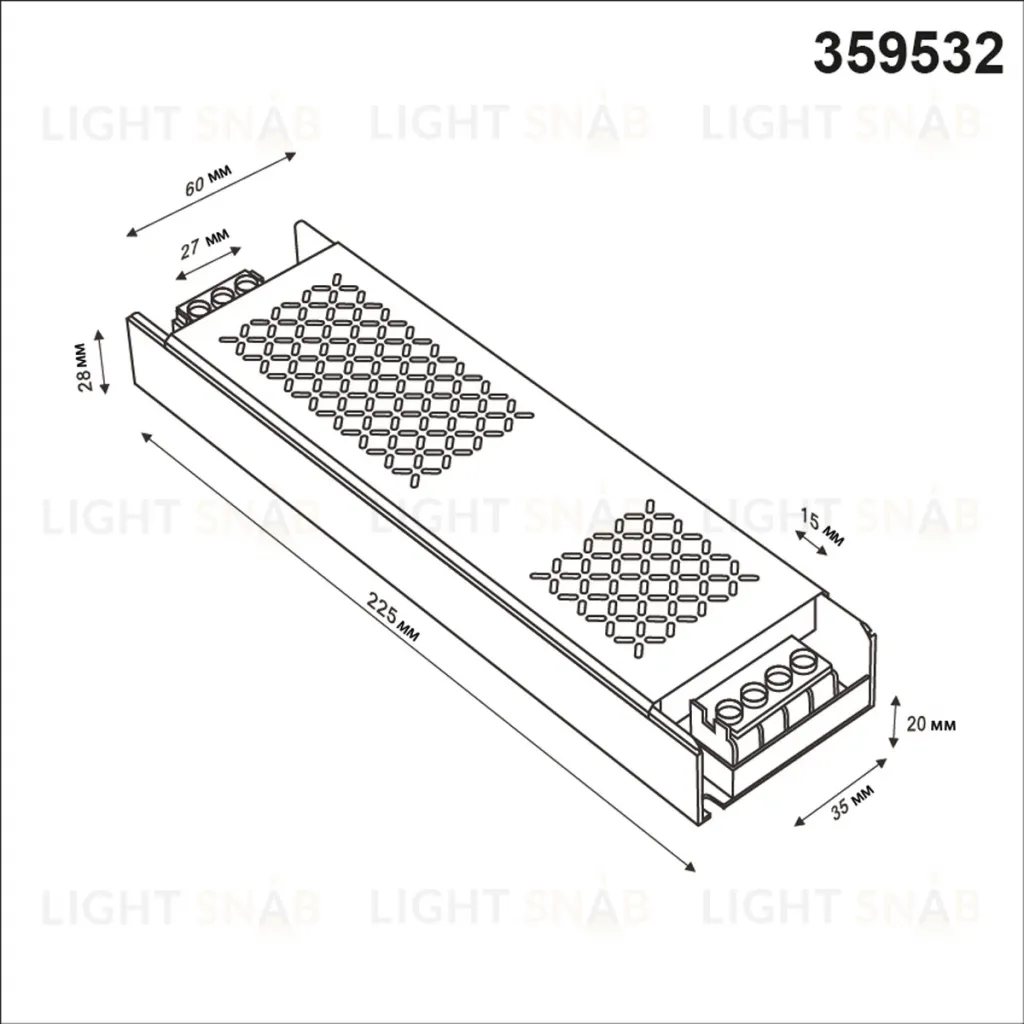 Драйвер Novotech Drive Glat IP20 400W 48V 359532 359532