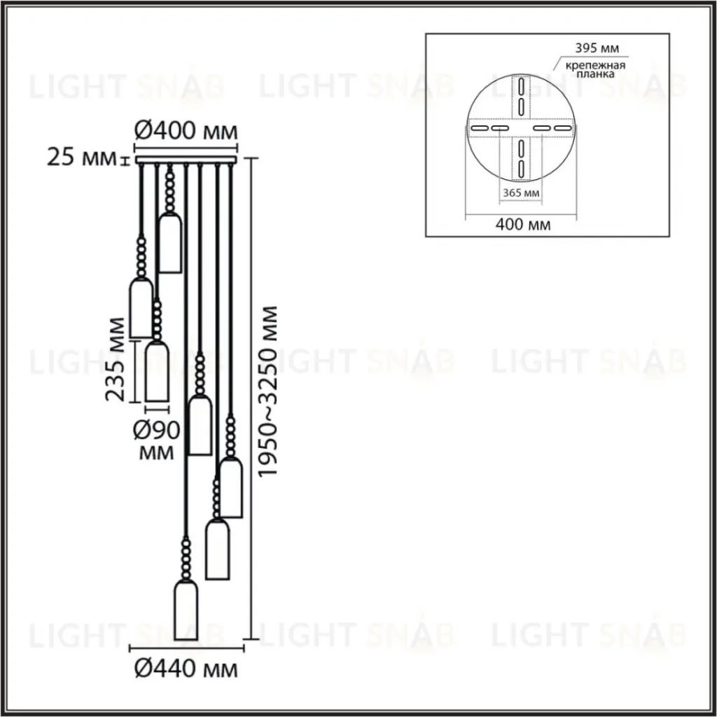 Каскадная люстра Lumion Neoclassi Tracy 8270/7A 8270/7A
