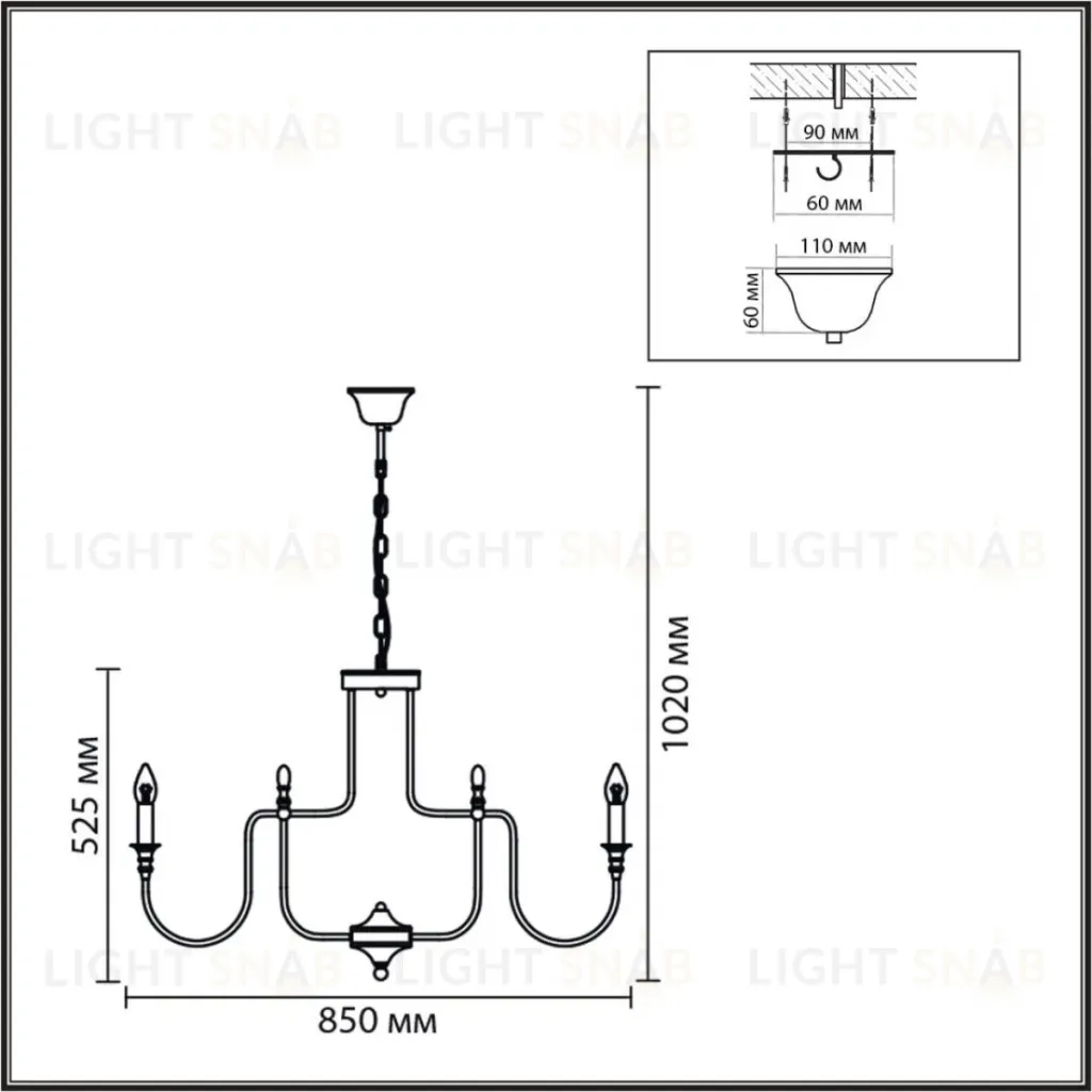 Подвесная люстра Lumion Classi Suana 8318/12 8318/12