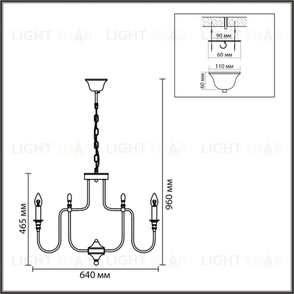 Подвесная люстра Lumion Classi Suana 8318/8 8318/8