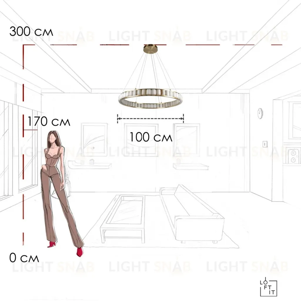 Подвесная люстра Loft IT Manhattan 10415/1000 10415/1000
