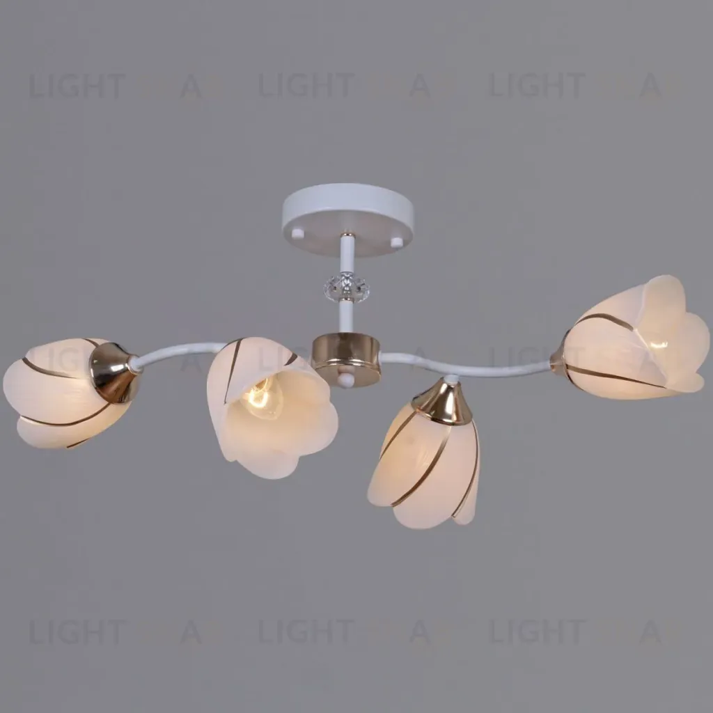 Потолочная люстра Reluce 35360-0.3-04 WH+FG 35360-0.3-04 WH+FG