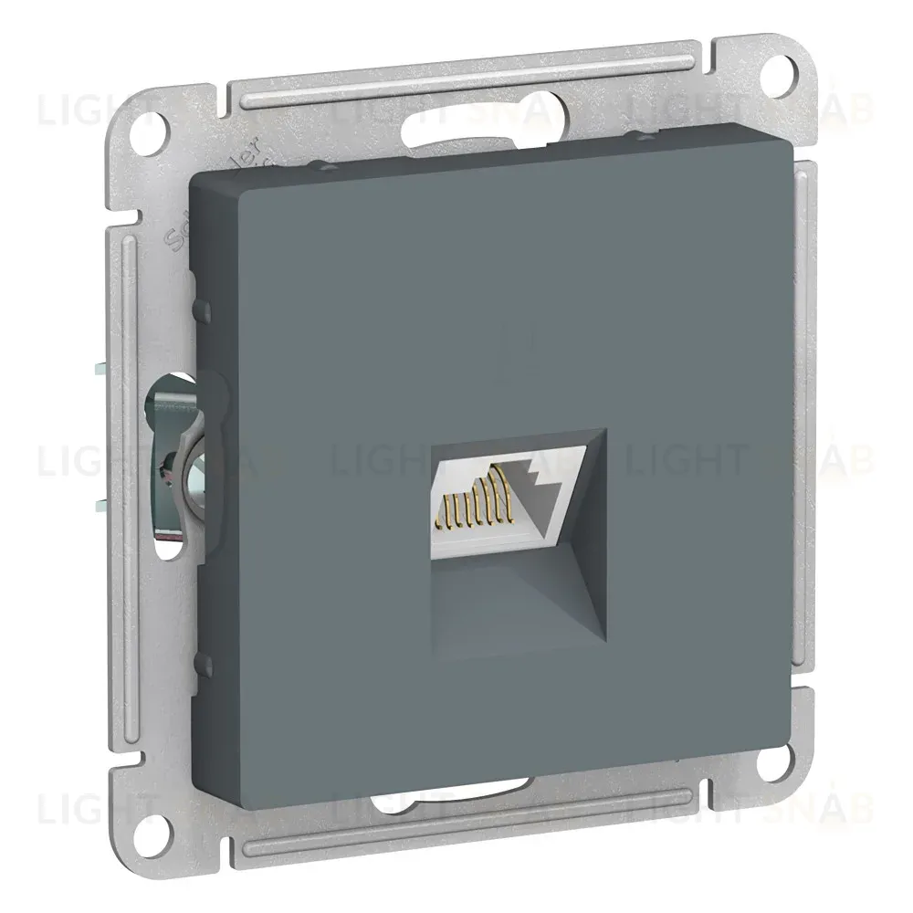 Розетка компьютерная RJ45 кат. 6A Systeme Electric AtlasDesign Грифель ATN000786 ATN000786