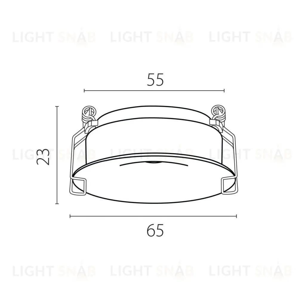 Рамка для светильников вогнутая Lightstar Spira 0741х6 (D65) 074106-11 074106-11