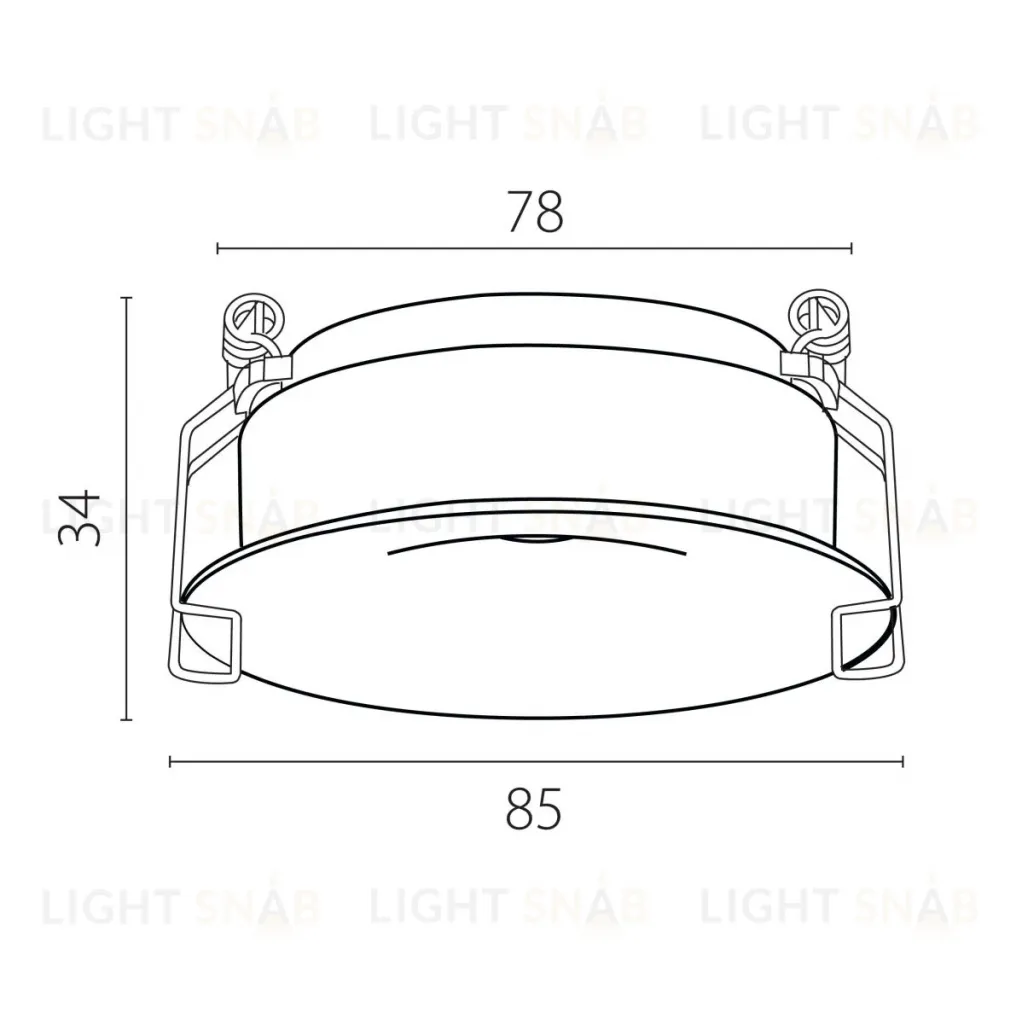 Рамка для светильников вогнутая Lightstar Spira 0742х6 (D85) 074206-11 074206-11