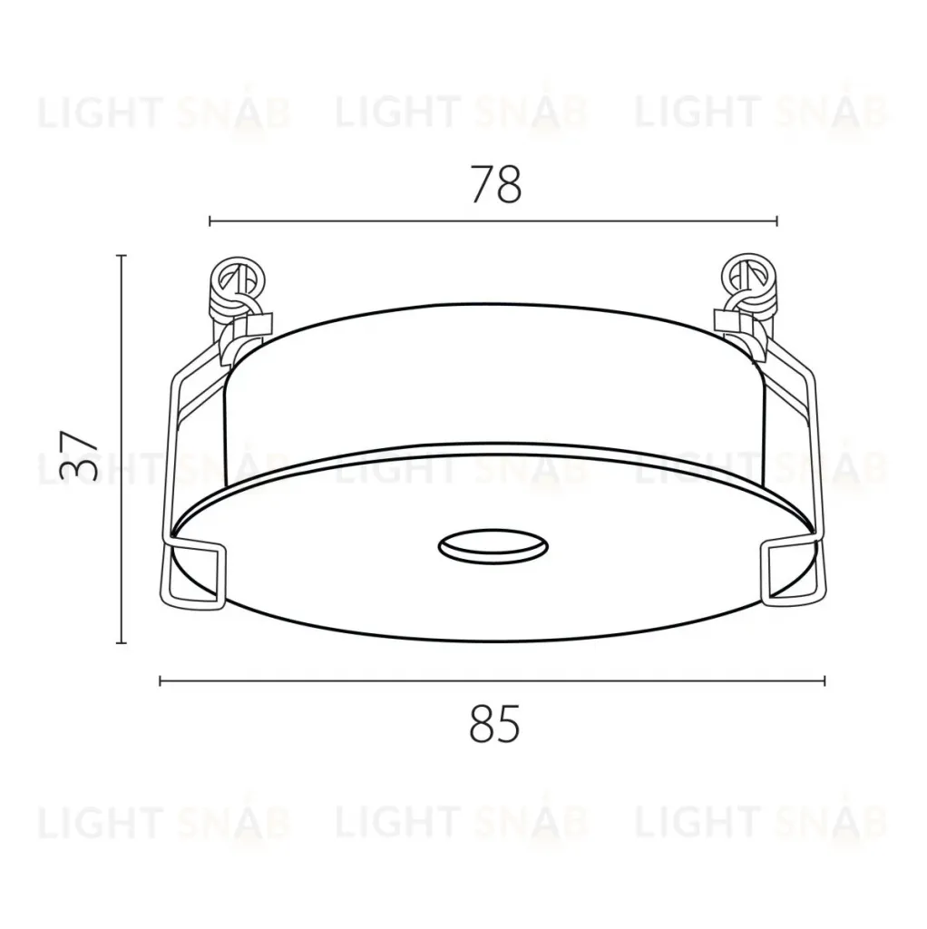 Рамка для светильников плоская Lightstar Spira 0742х6 (D85) 074206-12 074206-12