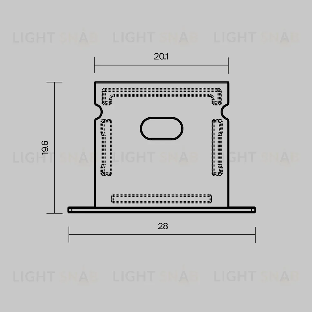 Комплект заглушек для профиля 27×20 2шт Maytoni Led Strip ALM-2720-EC 642070 642070