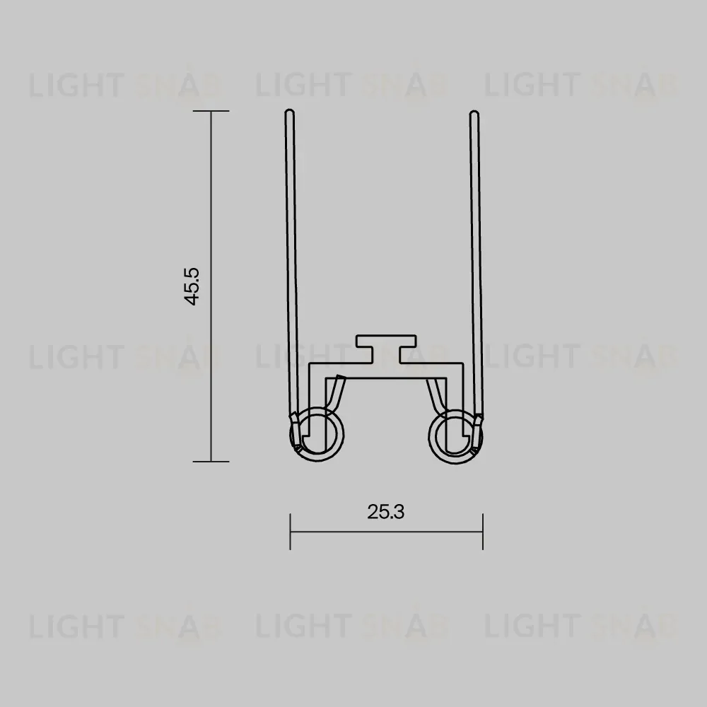 Комплект креплений для профиля 35×42 4шт Maytoni Led Strip ALM-3542-MT 642055 642055