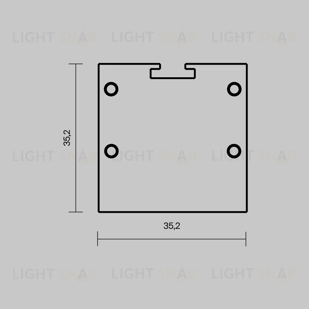 Комплект заглушек для профиля 72×36 2шт Maytoni Led Strip ALM-7236T-S-EC 642083 642083