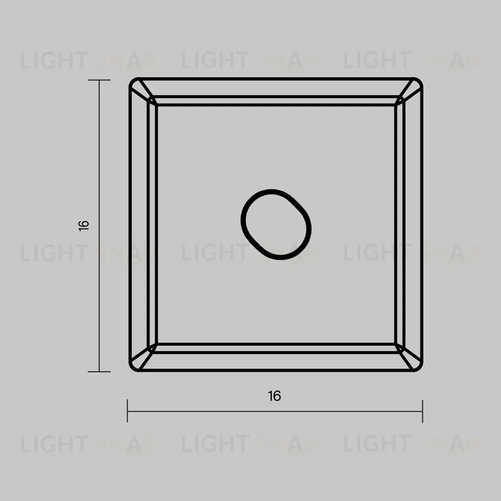Комплект заглушек для профиля 16×16 2шт Maytoni Led Strip ALM-1616S-B-EC 642030 642030