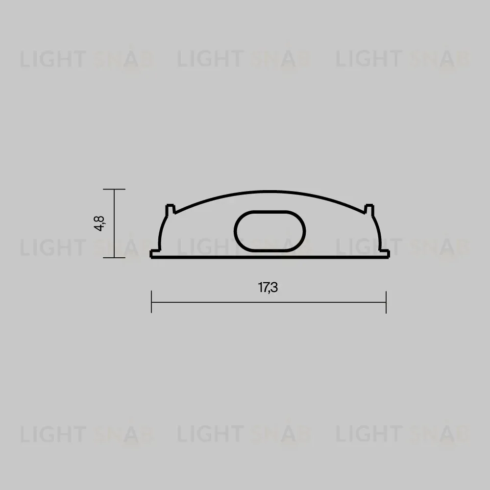 Комплект заглушек для профиля 18×06 2шт Maytoni Led Strip ALM-1806-EC 642075 642075