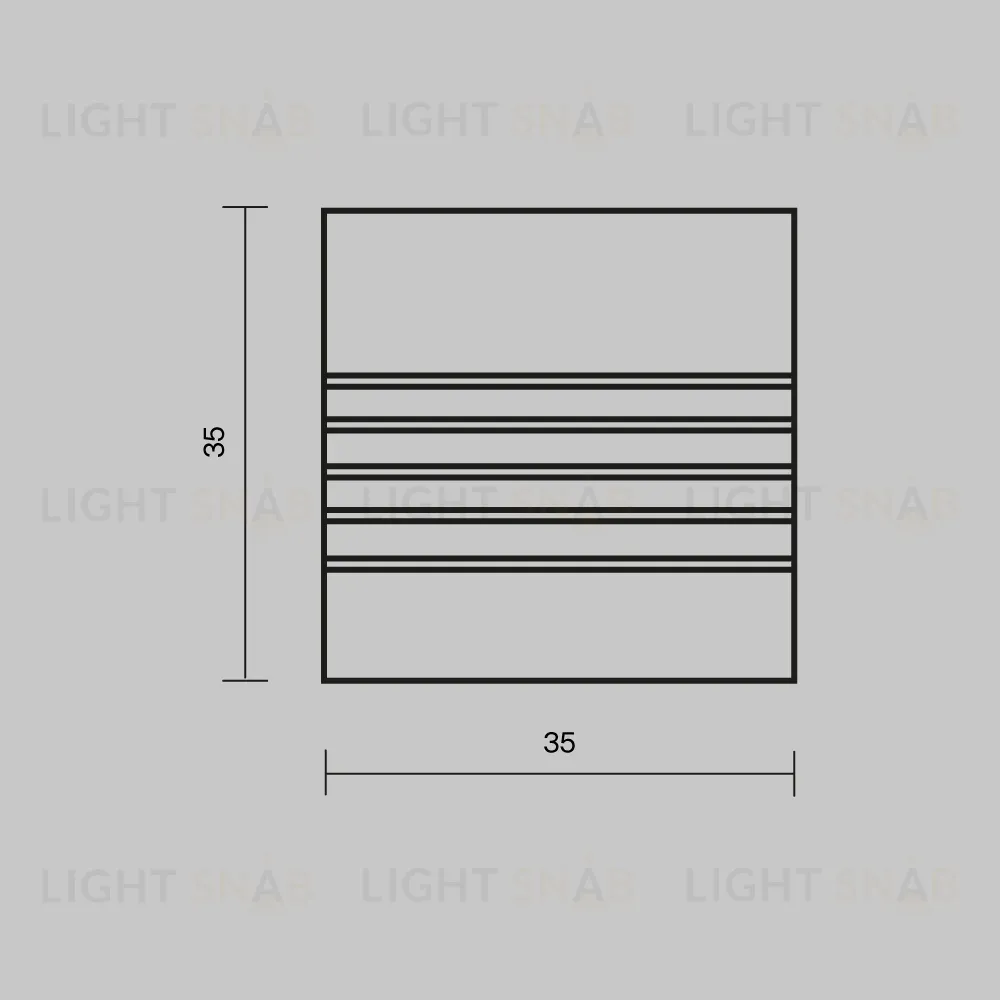 Комплект заглушек для профиля 35×35 2шт Maytoni Led Strip ALM-3535A-S-EC 642033 642033