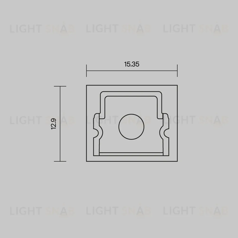 Комплект заглушек для профиля 26×30 2шт Maytoni Led Strip ALM-2630-EC 642053 642053