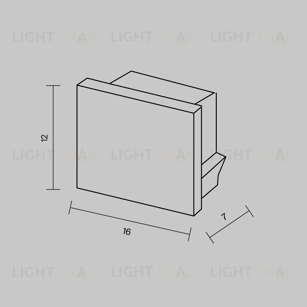 Комплект заглушек для профиля 16×12 10шт Maytoni Led Strip ALM-005-B-EC 642022 642022