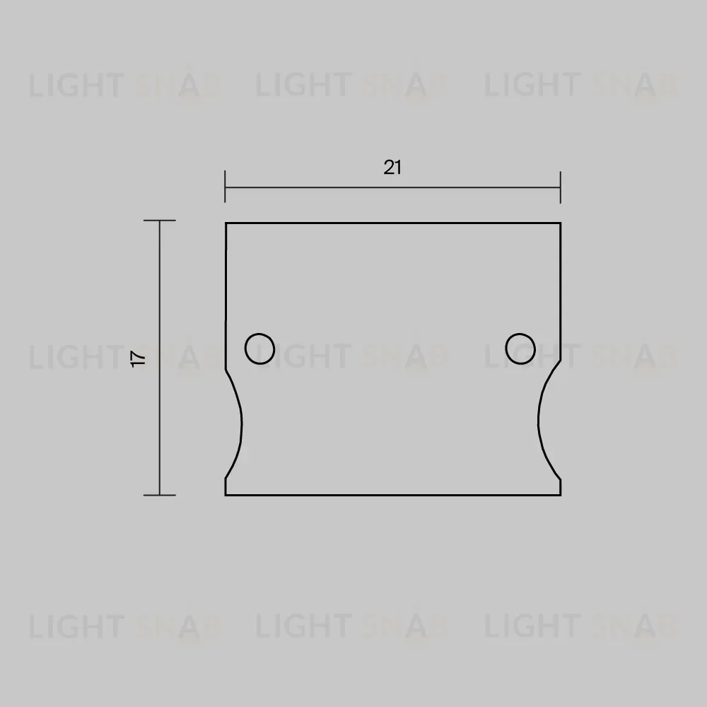 Комплект заглушек для профиля 41×51 2шт Maytoni Led Strip ALM-4151-EC 642057 642057