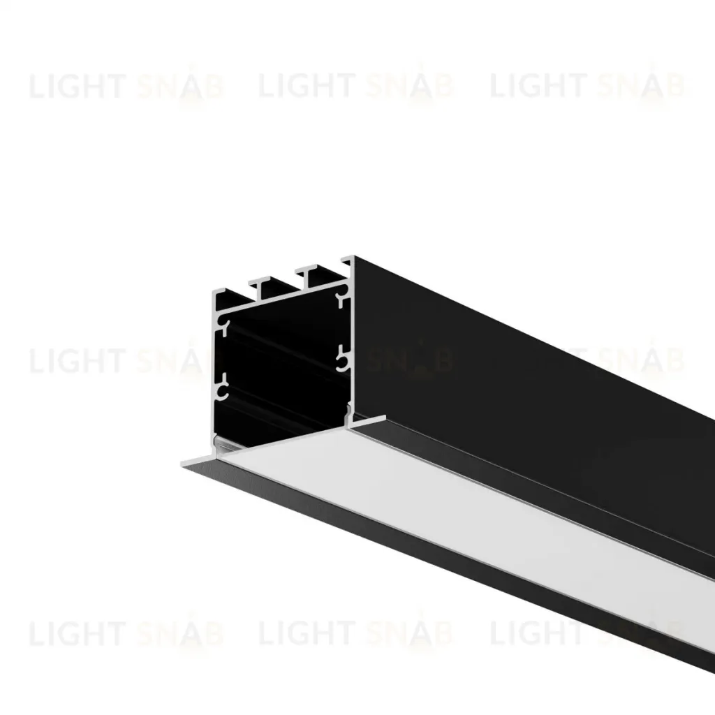 Алюминиевый профиль встраиваемый с накладным фланцем 50x35 Maytoni Led Strip ALM-5035T-B-2M 632012 632012