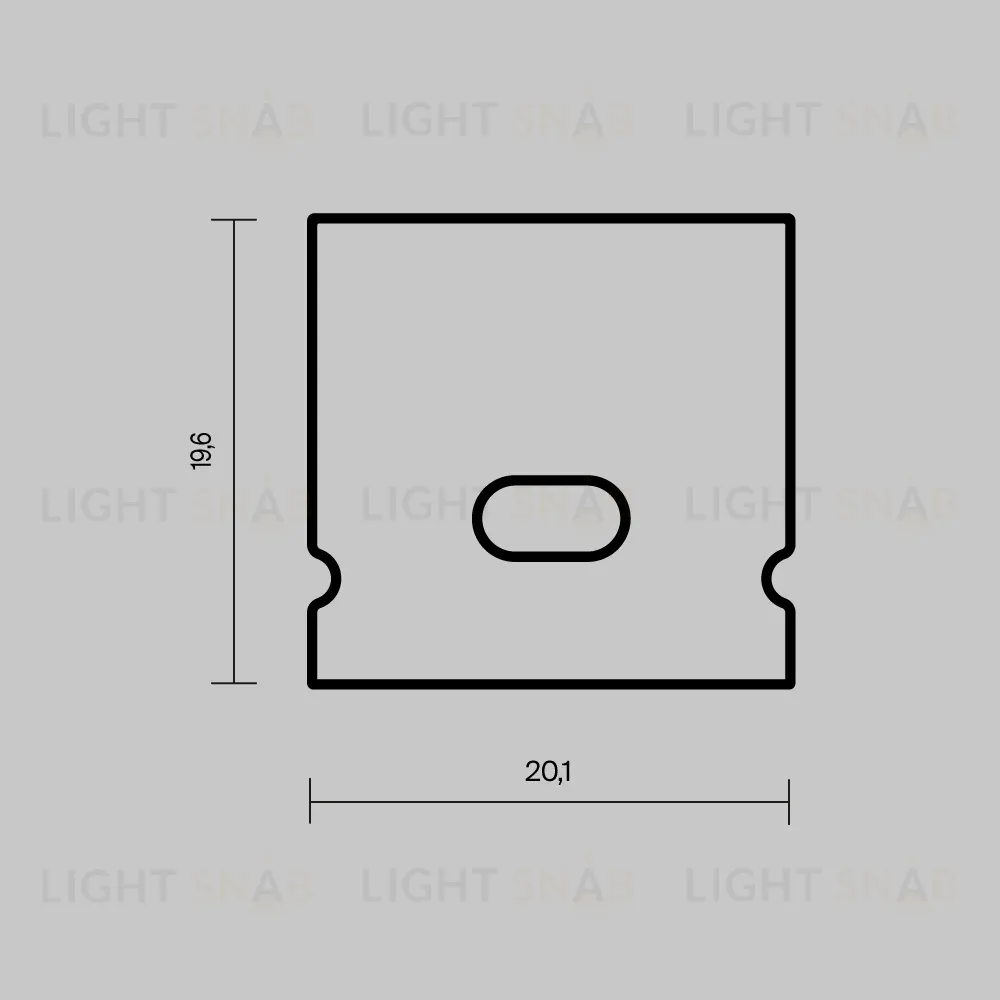 Комплект заглушек для профиля 20×20 2шт Maytoni Led Strip ALM-2020-EC 642072 642072