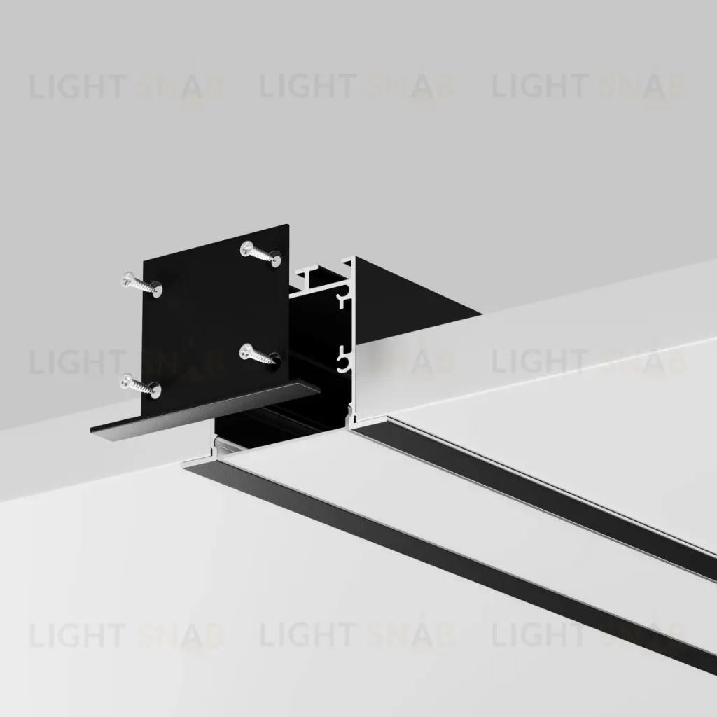 Алюминиевый профиль встраиваемый с накладным фланцем 50x35 Maytoni Led Strip ALM-5035T-B-2M 632012 632012