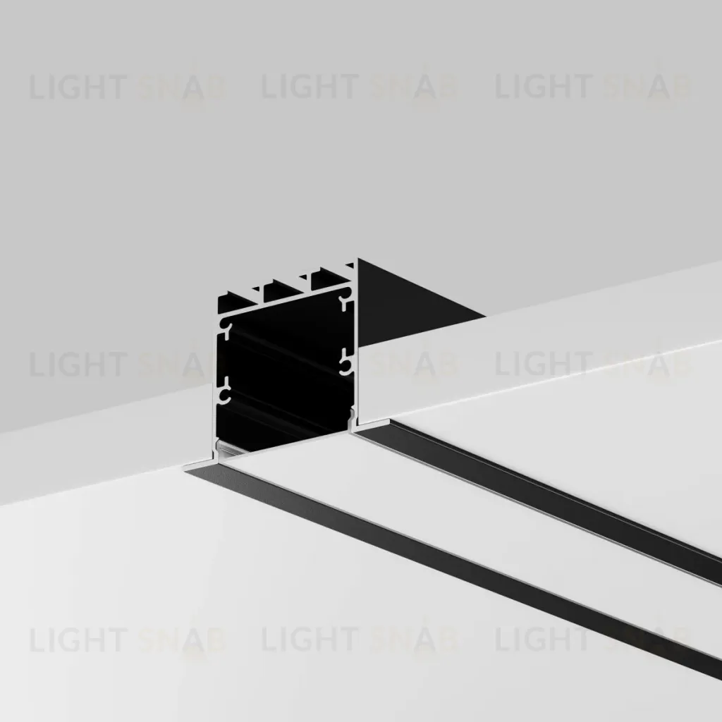 Алюминиевый профиль встраиваемый с накладным фланцем 50x35 Maytoni Led Strip ALM-5035T-B-2M 632012 632012