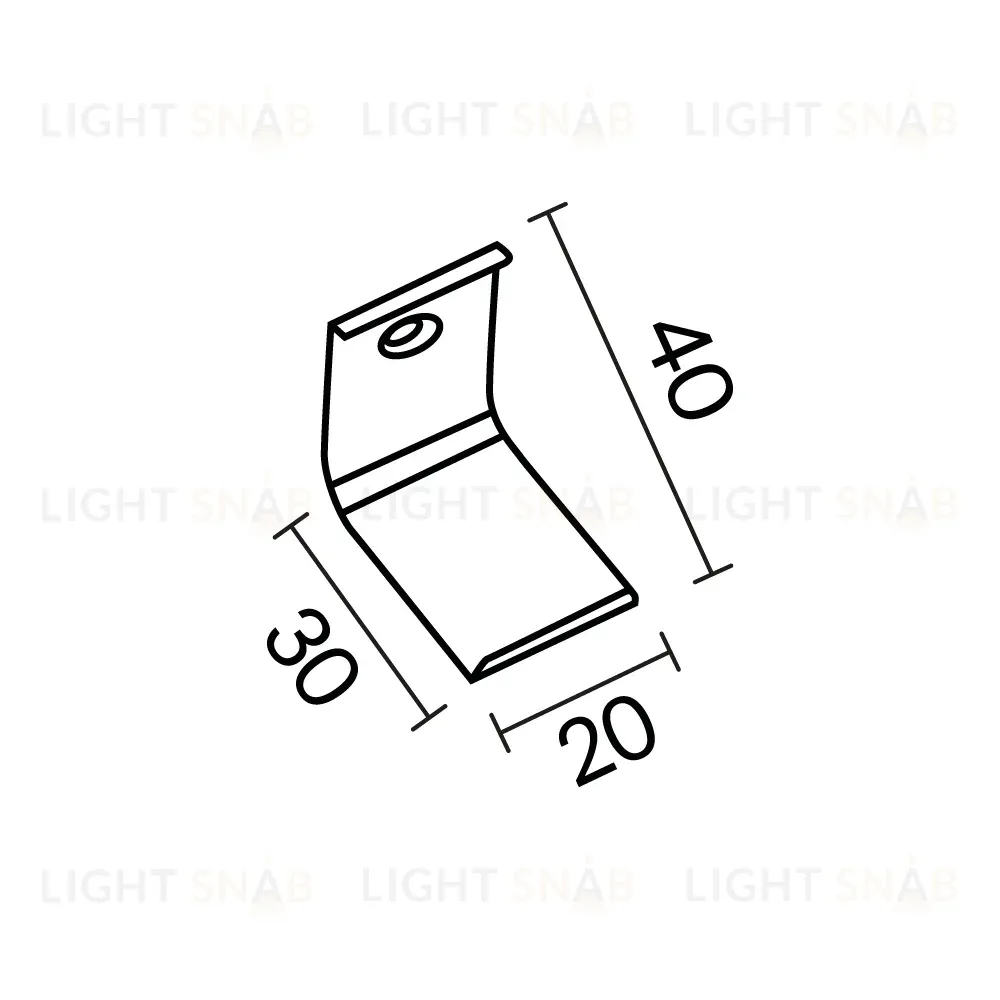 Комплект креплений для профиля 30×30 4шт Maytoni Led Strip ALM-3030-MT 642074 642074