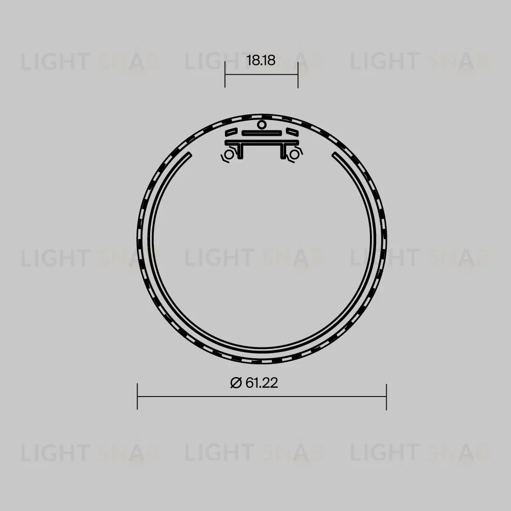 Комплект заглушек для профиля D60 2шт Maytoni Led Strip ALM-D60-EC 642082 642082