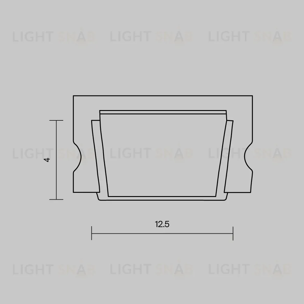 Рассеиватель для профиля 15×06 Maytoni Led Strip ALM-001-B-DF-2M 642021 642021
