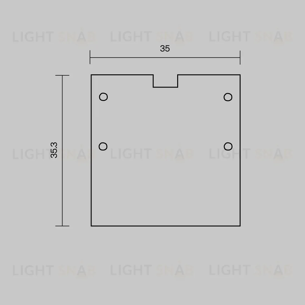 Комплект заглушек для профиля 59×59 2шт Maytoni Led Strip ALM-5959-EC 642058 642058