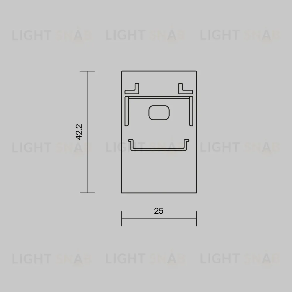 Комплект заглушек для профиля 25×42 2шт Maytoni Led Strip ALM-2542-EC 642061 642061