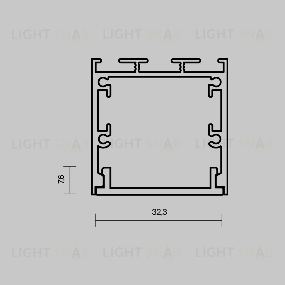 Рассеиватель для профиля 35×35 Maytoni Led Strip ALM-35-B-DF-2M 642040 642040