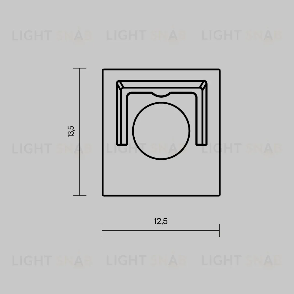 Комплект заглушек для профиля 53×13 10шт Maytoni Led Strip ALM-5313-EC 642067 642067