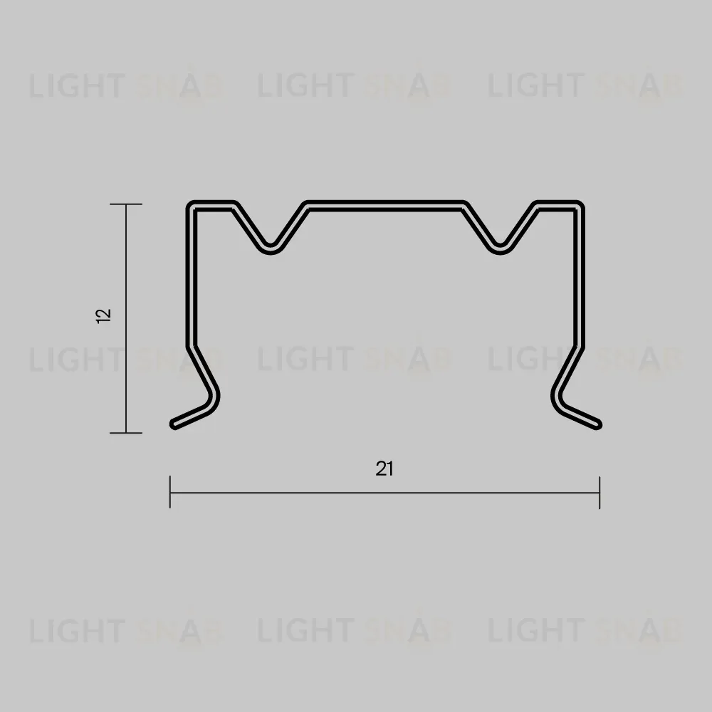 Комплект креплений для профиля 20×20 4шт Maytoni Led Strip ALM-2020B-MT 642078 642078