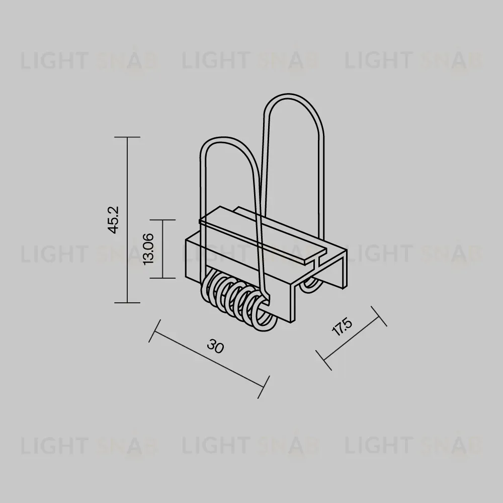 Комплект креплений для профиля 22×22 4шт Maytoni Led Strip ALM-2222-MТ 642052 642052