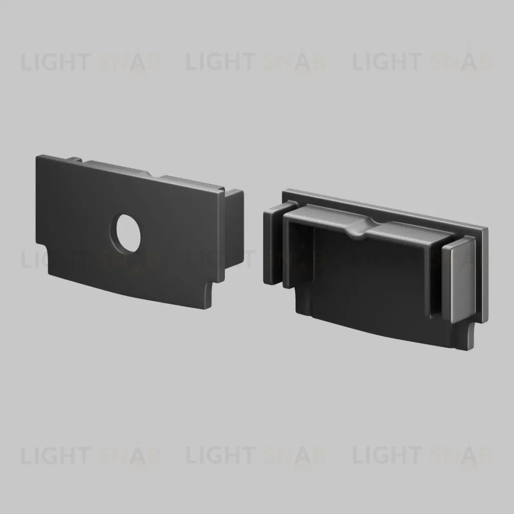 Комплект заглушек для профиля 61×14 2шт Maytoni Led Strip ALM-6114-B-EC 642013 642013