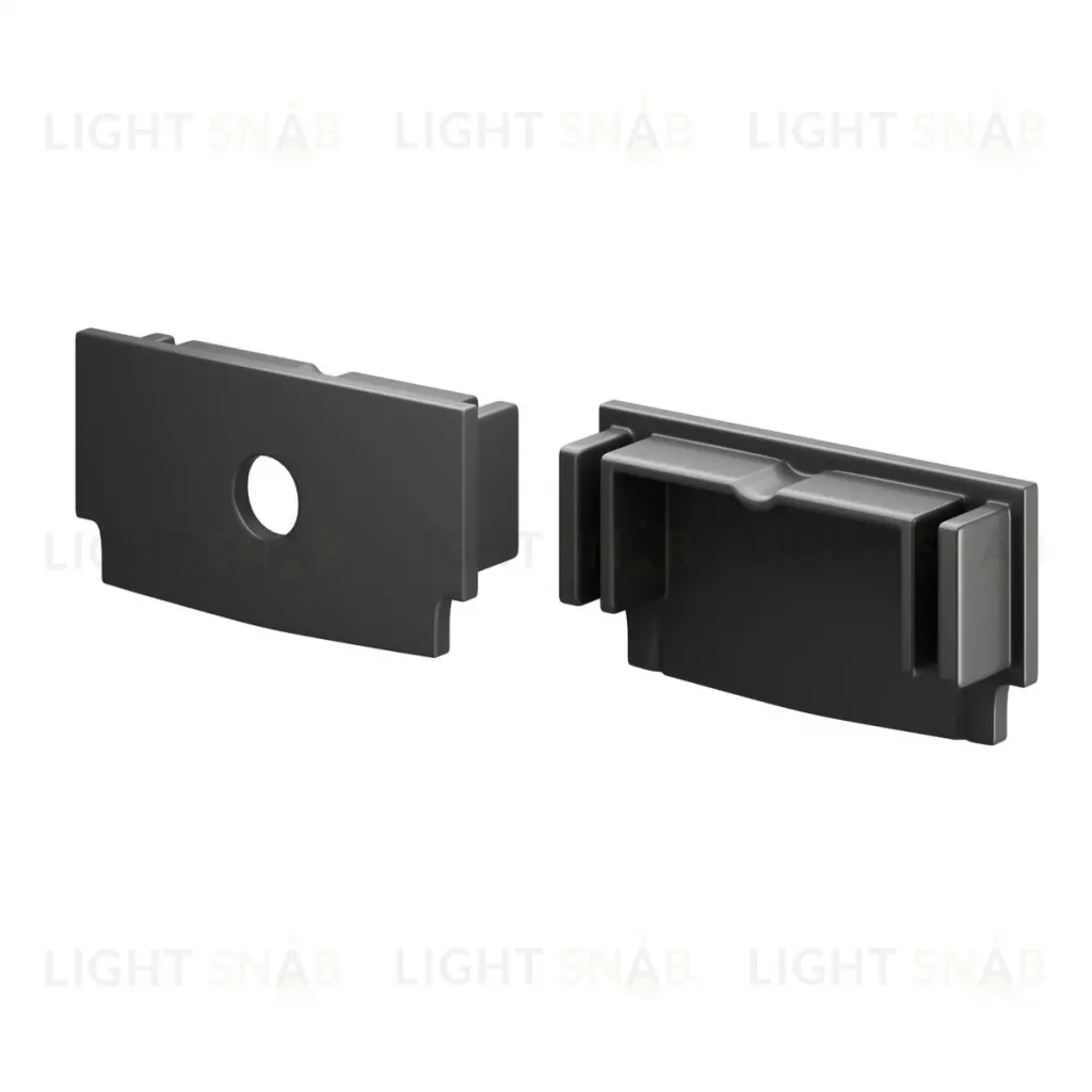 Комплект заглушек для профиля 61×14 2шт Maytoni Led Strip ALM-6114-B-EC 642013 642013