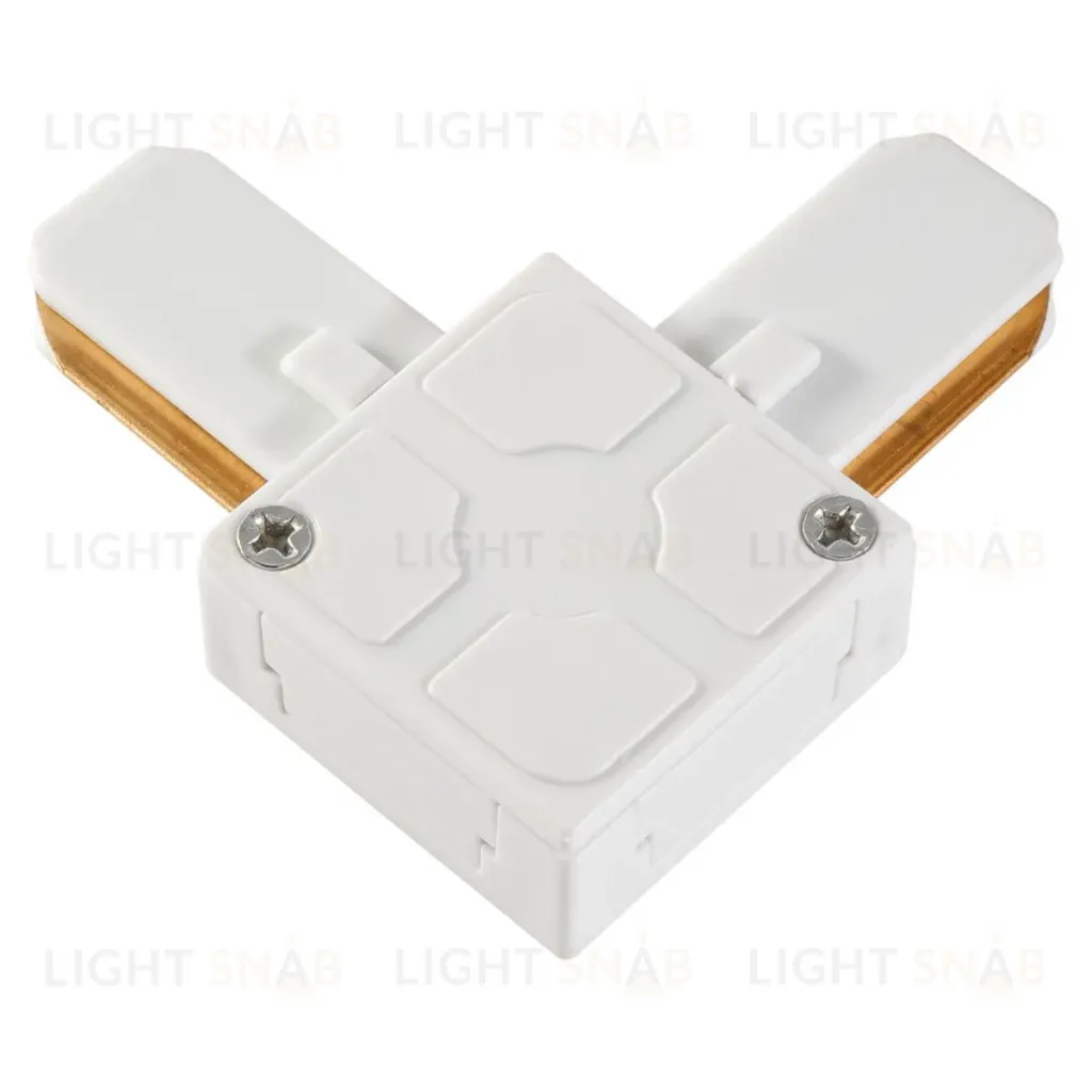 Трековый однофазный L-образный соединитель AM Group AM175 WH AM175 WH