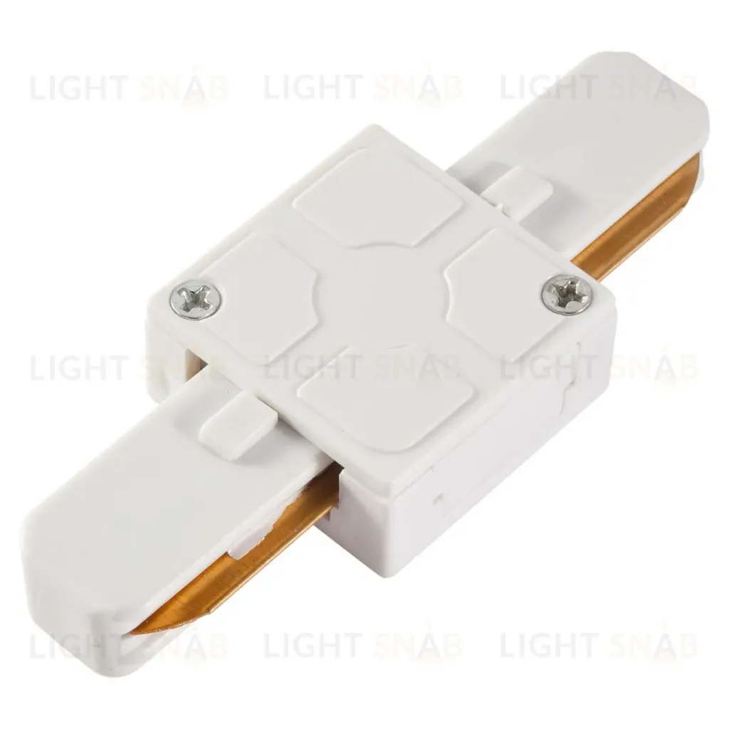 Трековый однофазный прямой соединитель AM Group AM176 WH AM176 WH