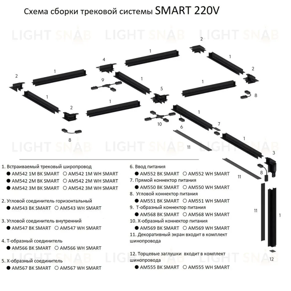 Торцевая заглушка AM Group AM555 WH AM555 WH