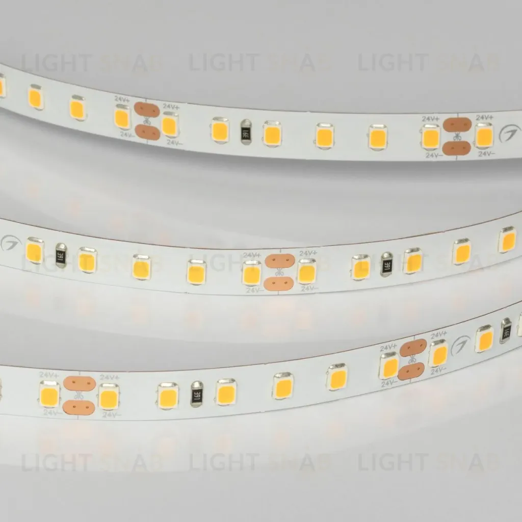Светодиодная лента Arlight UL-A120-8mm 24V Warm1900 (9.6 W/m, IP20, 5m) 056725 056725
