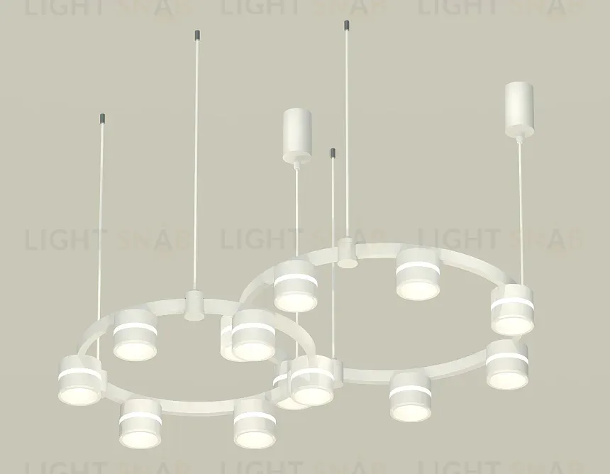Комплект подвесного светильника Ambrella Light Techno Ring XR92081001 (A9208x2, C9236, C9231, N8444) XR92081001